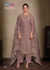 Ahanaa By Vipul Catonic Silk Organza Designer Salwar Suits
